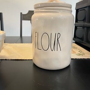 Coffee canister, flour canister, Daniel mug